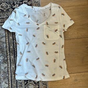NWOT Socialite Rainbow Pocket Tee XS